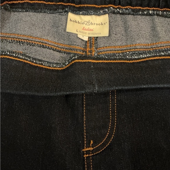 Bobbie Brooks Ladies Dark Blue Denim Stretch Jeggings - Picture 3 of 3